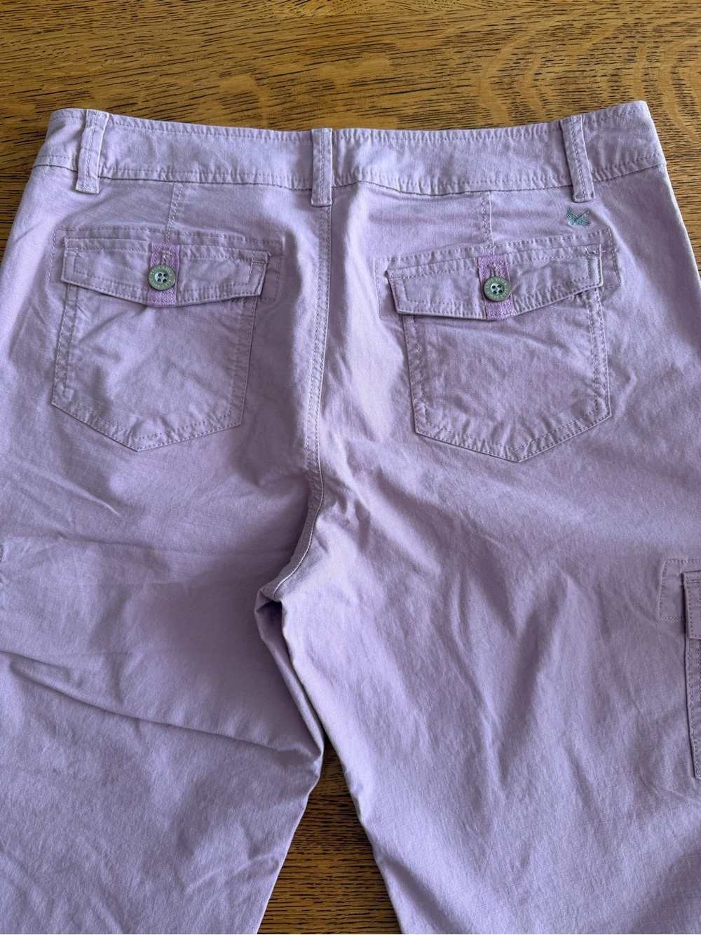 Eddie Bauer Pink Stretch Cotton Blend Stretch Casual Cargo Capris